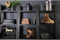 Pierce Espresso 72" Leaning Bookcase -Modern Office Shop 251061 brown wood bookcase room 49