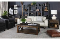 Pierce Espresso 72" Leaning Bookcase -Modern Office Shop 251061 brown wood bookcase room 50