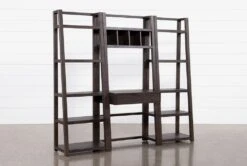 Pierce Espresso 3 Piece Wall 80" Desk