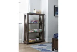 Jaxon Grey 54" Bookcase 10 Jaxon Grey 54" Bookcase -Modern Office Shop 251322 grey wood bookcase room 31