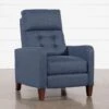 Darnell Blue Push Back Recliner 2 Darnell Blue Push Back Recliner -Modern Office Shop 252108 blue polyester push back signature 01