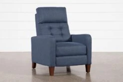 Darnell Blue Push Back Recliner