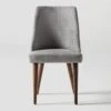 Moda II Grey Dining Side Chair 2 Moda II Grey Dining Side Chair -Modern Office Shop 254075 grey fabric dining chair signature 01