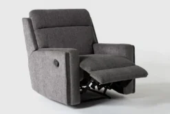 Hewitt Grey Manual Recliner 8 Hewitt Grey Manual Recliner -Modern Office Shop 254372 grey fabric recliner recline 07