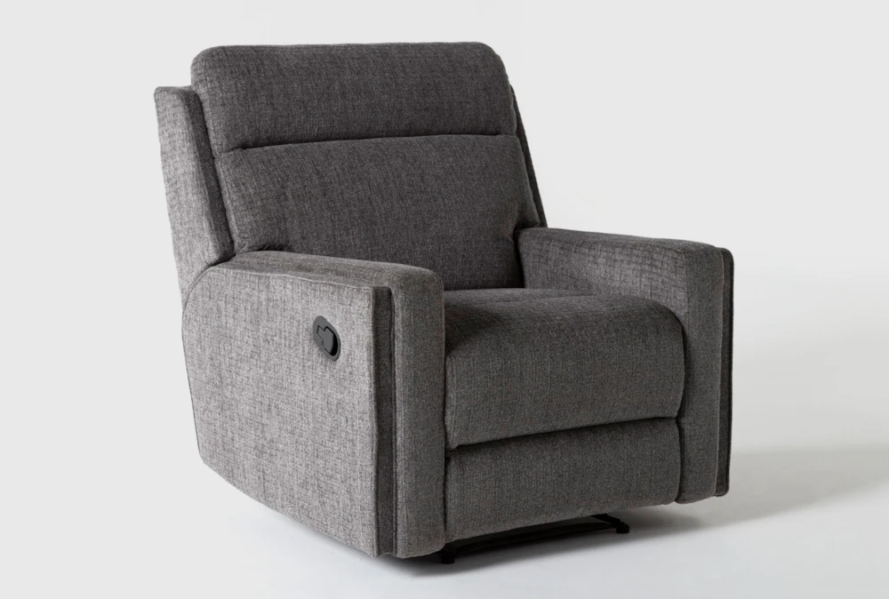 Hewitt Grey Manual Recliner 4 Hewitt Grey Manual Recliner - Image 2