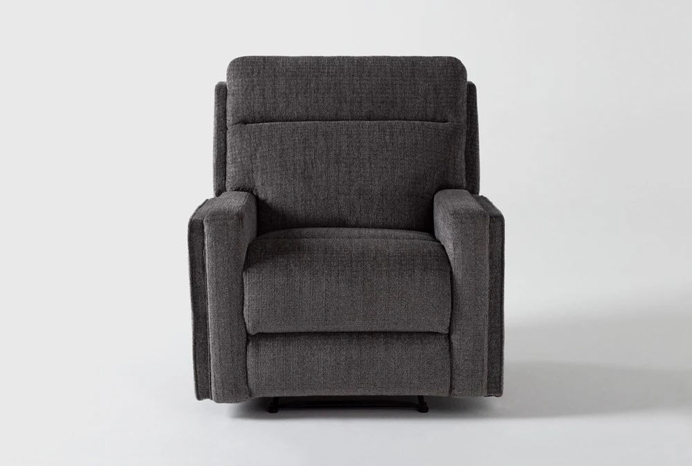 Hewitt Grey Manual Recliner 3 Hewitt Grey Manual Recliner