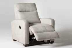 Jarrell Light Grey Manual Recliner -Modern Office Shop 254382 v2 grey fabric recliner side 03