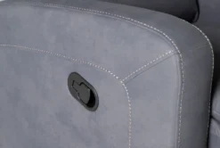 Jarrell Blue Grey Manual Recliner -Modern Office Shop 254383 blue fabric recliner hardware 05