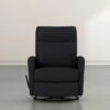 Dale IV Leather Swivel Glider Recliner -Modern Office Shop 255884 black leather recliner signature 01
