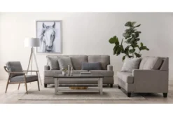 Dena Grey Accent Chair 19 Dena Grey Accent Chair -Modern Office Shop 256080 grey fabric accent chair room 48