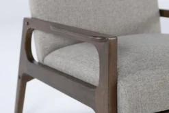 Derick Cocoa Accent Chair -Modern Office Shop 256083 brown fabric accent chair detail 44