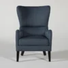 Marisol Indigo Accent Chair -Modern Office Shop 256084 blue fabric accent chair signature 01