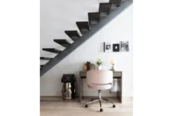 Phoebe Blush Velvet Rolling Office Chair -Modern Office Shop 256361 pink multi media office chair room 41