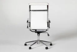 Moby White Faux Leather High Back Rolling Office Chair 11 Moby White Faux Leather High Back Rolling Office Chair -Modern Office Shop 256363 white multi media office chair detail 03