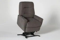 Rogan II Fabric Power-Lift Recliner -Modern Office Shop 259133 black fabric lift feature 03
