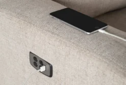 Jayden Power Recliner With Power Headrest & USB 17 Jayden Power Recliner With Power Headrest & USB -Modern Office Shop 259136 brown polyester recliner feature 06