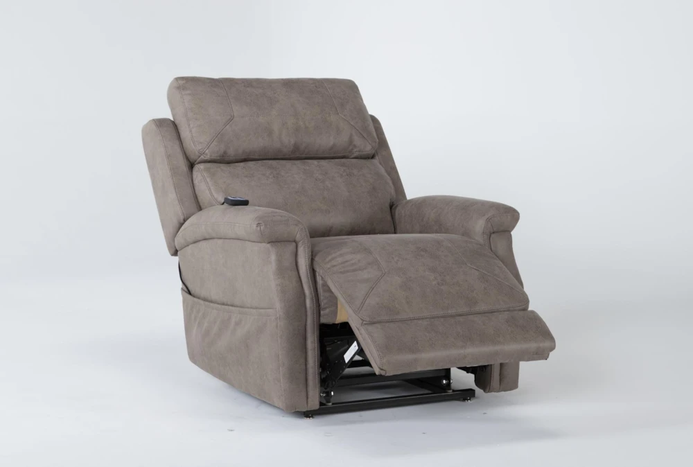 Thorpe Mocha Power Lift Recliner With Power Headrest 7 Thorpe Mocha Power Lift Recliner With Power Headrest - Image 5