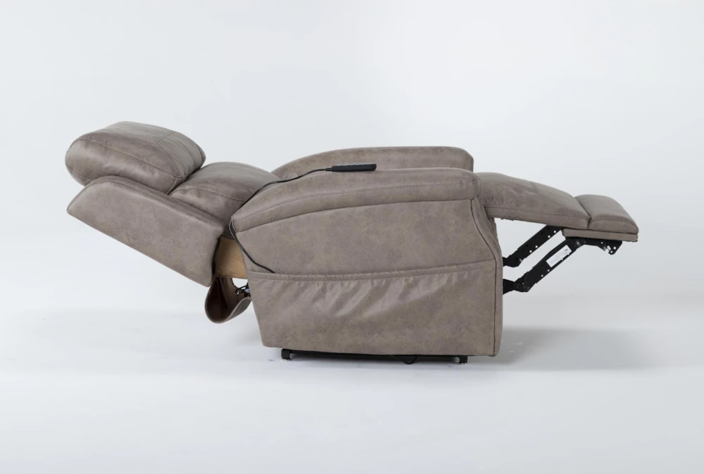 Thorpe Mocha Power Lift Recliner With Power Headrest 8 Thorpe Mocha Power Lift Recliner With Power Headrest - Image 6
