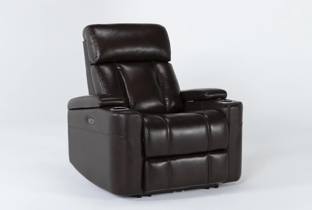 Eastwood Espresso Home Theater Power Wallaway Recliner With Power Headrest & USB 4 Eastwood Espresso Home Theater Power Wallaway Recliner With Power Headrest & USB - Image 2