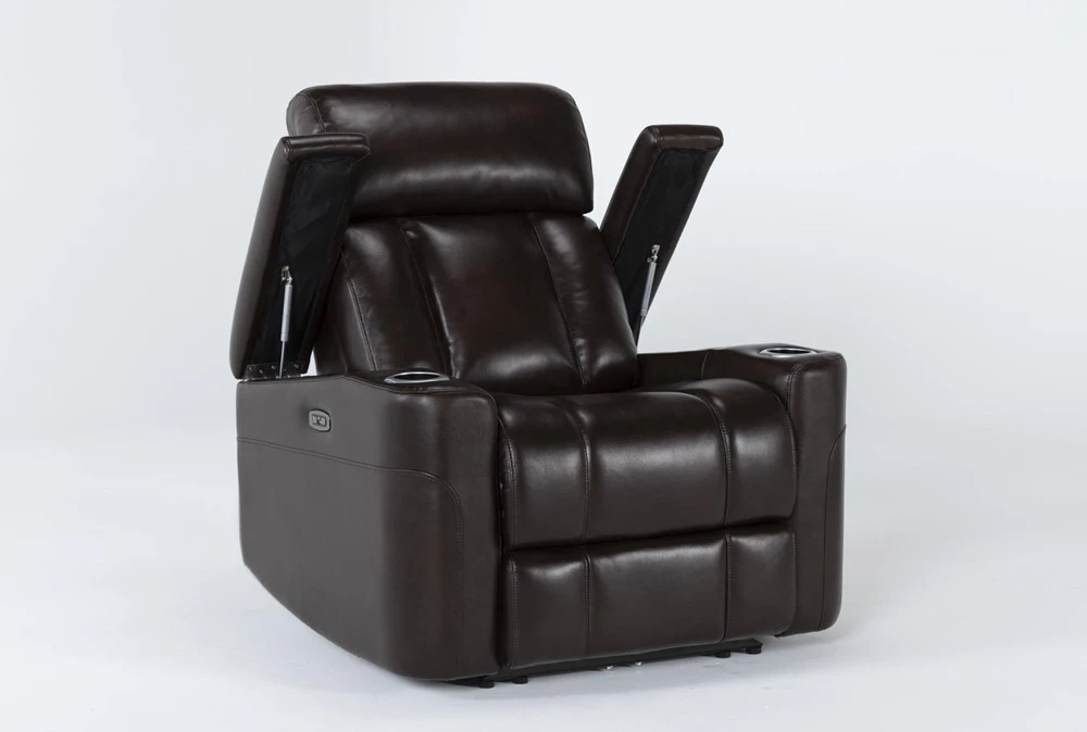 Eastwood Espresso Home Theater Power Wallaway Recliner With Power Headrest & USB 5 Eastwood Espresso Home Theater Power Wallaway Recliner With Power Headrest & USB - Image 3