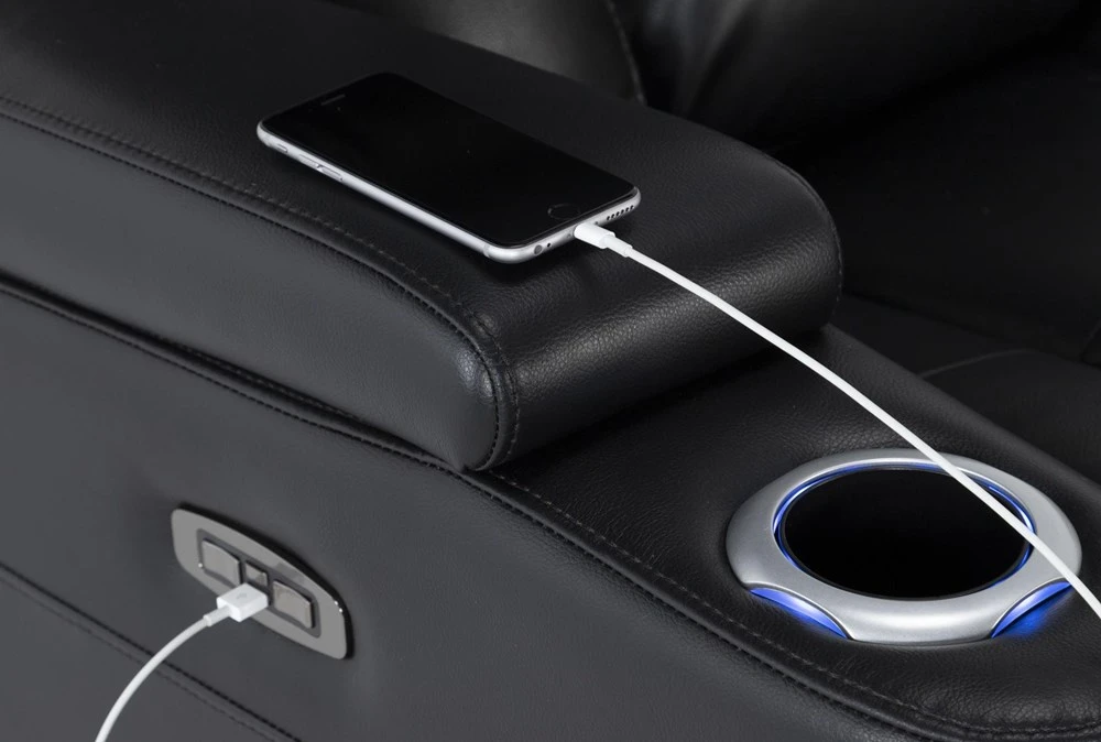 Eastwood Midnight Home Theater Power Wallaway Recliner With Power Headrest & USB 10 Eastwood Midnight Home Theater Power Wallaway Recliner With Power Headrest & USB - Image 8