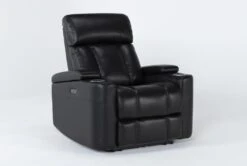 Eastwood Midnight Home Theater Power Wallaway Recliner With Power Headrest & USB 13 Eastwood Midnight Home Theater Power Wallaway Recliner With Power Headrest & USB -Modern Office Shop 260963 black polyester wallaway side 18