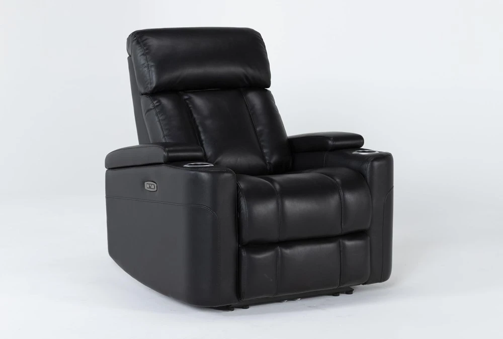 Eastwood Midnight Home Theater Power Wallaway Recliner With Power Headrest & USB 4 Eastwood Midnight Home Theater Power Wallaway Recliner With Power Headrest & USB - Image 2