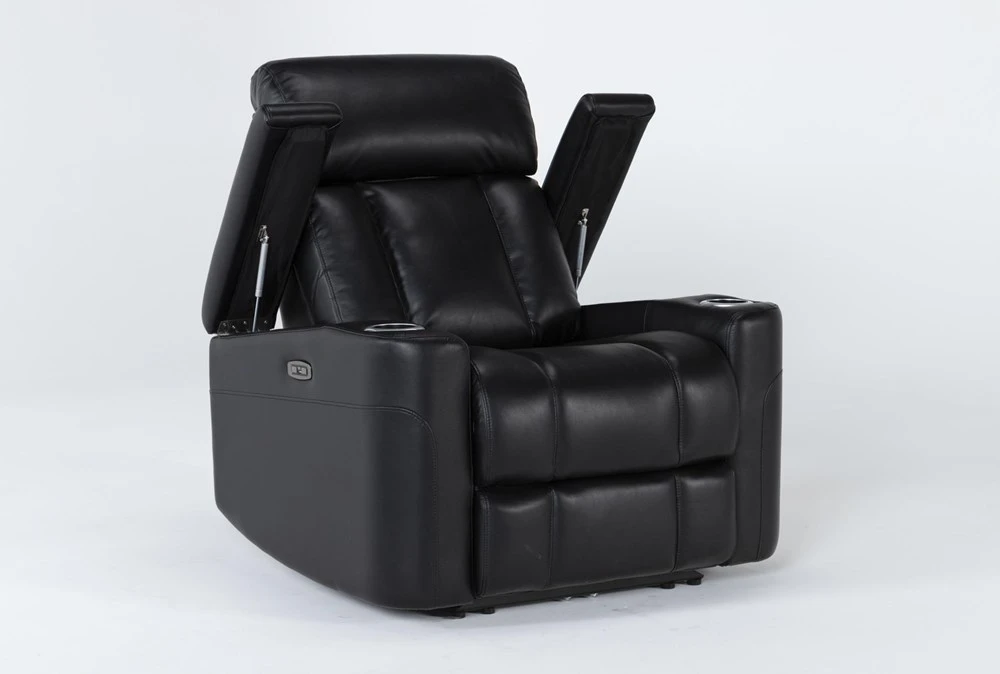 Eastwood Midnight Home Theater Power Wallaway Recliner With Power Headrest & USB 5 Eastwood Midnight Home Theater Power Wallaway Recliner With Power Headrest & USB - Image 3
