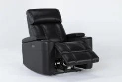 Eastwood Midnight Home Theater Power Wallaway Recliner With Power Headrest & USB 15 Eastwood Midnight Home Theater Power Wallaway Recliner With Power Headrest & USB -Modern Office Shop 260963 black polyester wallaway side 20