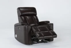 Eastwood Espresso Home Theater Power Wallaway Recliner With Power Headrest, Bluetooth & USB 16 Eastwood Espresso Home Theater Power Wallaway Recliner With Power Headrest, Bluetooth & USB -Modern Office Shop 260964 brown polyester wallaway recline 23
