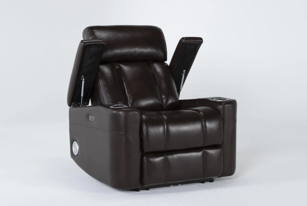 Eastwood Espresso Home Theater Power Wallaway Recliner With Power Headrest, Bluetooth & USB 5 Eastwood Espresso Home Theater Power Wallaway Recliner With Power Headrest, Bluetooth & USB - Image 3