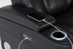 Eastwood Midnight Home Theater Power Wallaway Recliner With Power Headrest, Bluetooth & USB 21 Eastwood Midnight Home Theater Power Wallaway Recliner With Power Headrest, Bluetooth & USB -Modern Office Shop 260966 black polyester wallaway hardware 51