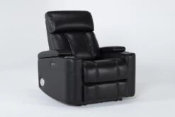 Eastwood Midnight Home Theater Power Wallaway Recliner With Power Headrest, Bluetooth & USB 14 Eastwood Midnight Home Theater Power Wallaway Recliner With Power Headrest, Bluetooth & USB -Modern Office Shop 260966 black polyester wallaway side 18