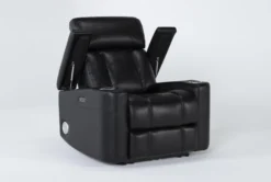 Eastwood Midnight Home Theater Power Wallaway Recliner With Power Headrest, Bluetooth & USB 15 Eastwood Midnight Home Theater Power Wallaway Recliner With Power Headrest, Bluetooth & USB -Modern Office Shop 260966 black polyester wallaway side 19