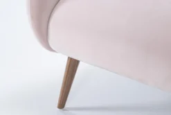 Amber 33" Velvet Accent Chair -Modern Office Shop 260985 pink fabric accent chair detail 45