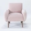 Amber 33" Velvet Accent Chair -Modern Office Shop 260985 pink fabric accent chair signature 01