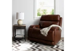 Victor Chestnut Power Zero Gravity Recliner With Power Headrest & Lumbar -Modern Office Shop 261004 brown leather recliner room 60