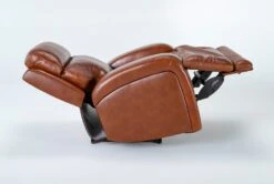 Victor Chestnut Power Zero Gravity Recliner With Power Headrest & Lumbar -Modern Office Shop 261004 brown leather recliner v2 detail 40