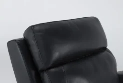 Victor Navy Power Zero Gravity Recliner With Power Headrest & Lumbar -Modern Office Shop 261005 blue leather recliner side 19