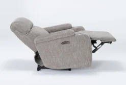 Frazier Stone Power Wallaway Recliner Recliner With Power Headrest & USB -Modern Office Shop 261569 brown polyester wallaway recline 23