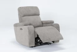 Frazier Stone Power Wallaway Recliner Recliner With Power Headrest & USB -Modern Office Shop 261569 brown polyester wallaway side 19