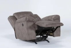 Stoneland Fossil Rocker Recliner -Modern Office Shop 261838 brown fabric recliner side 20