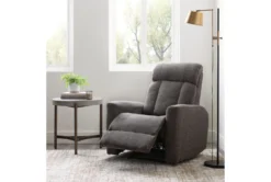 Halo II Grey Power Recliner With Power Headrest & USB 19 Halo II Grey Power Recliner With Power Headrest & USB -Modern Office Shop 264439 grey fabric recliner room 59