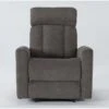 Halo II Grey Power Recliner With Power Headrest & USB -Modern Office Shop 264439 grey fabric recliner signature 01