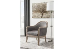 Traditional Winged Nailhead Chair -Modern Office Shop 266229 brown fabric accent chair room 90