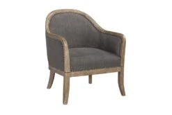 Traditional Winged Nailhead Chair