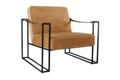 Orange Mid Century Accent Chair