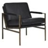Black Faux Leather Mid Century Accent Chair 2 Black Faux Leather Mid Century Accent Chair -Modern Office Shop 266233 black fabric accent chair signature 01