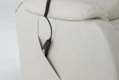 Palma Pearl Leather Power Wallaway Recliner With Heat, Massage, Power Headrest & Lumbar 17 Palma Pearl Leather Power Wallaway Recliner With Heat, Massage, Power Headrest & Lumbar -Modern Office Shop 267661 white leather recliner detail 45