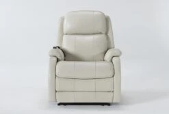Palma Pearl Leather Power Wallaway Recliner With Heat, Massage, Power Headrest & Lumbar
